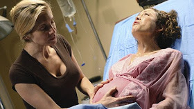 Lost - LaFleur - Elizabeth Mitchell as Juliet Burke Getting Set To Deliver Amy's (Reiko Aylesworth) Baby