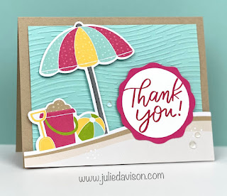 10 July 2023 Fun in the Sun Alternative Paper Pumpkin Cards + VIDEO ~ www.juliedavison.com #stampinup #paperpumpkin