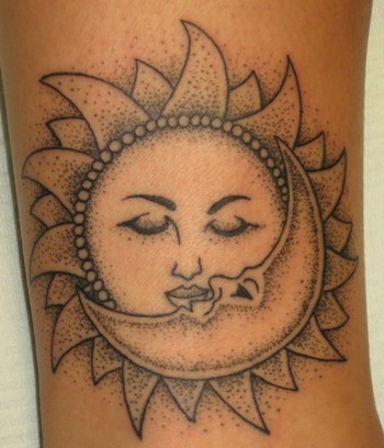 sun and moon tattoo The main design of the StarandMoon tattoos