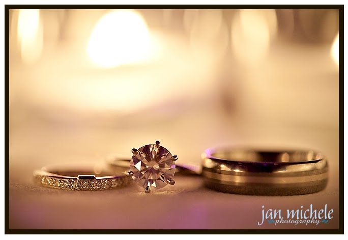 wedding rings by candlelight