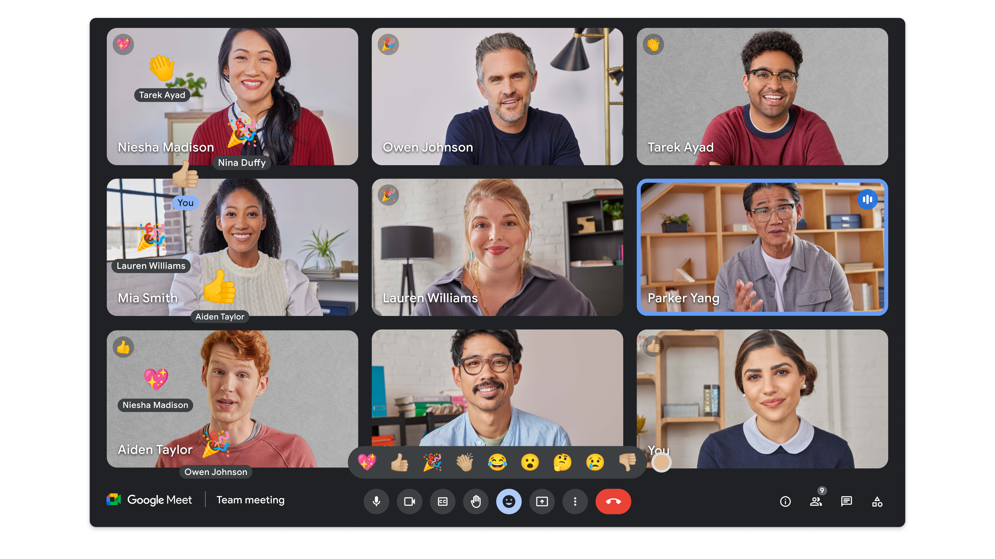 Google Workspace Updates: New in-meeting reactions for Google Meet