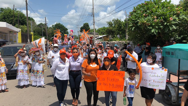 Domingo naranja con la fuerza de las mujeres en Movimiento Ciudadano