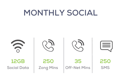 Zong Monthly Social Offer