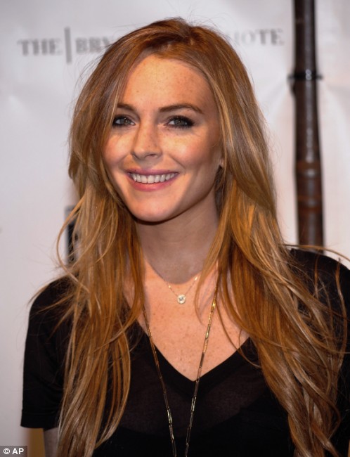 lindsay lohan hair blonde