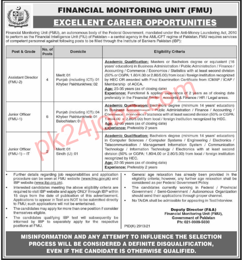 FMU Jobs 2022 – Government Jobs 2022