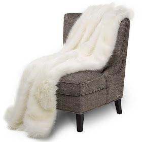 Bethany Faux Fur Throw by Michael Amini