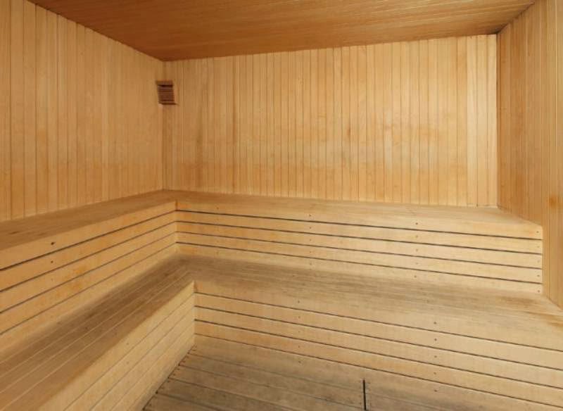 fondo para foto de Cuarto de Sauna Vacio