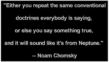 Same Conventional Doctrines - Noam Chomsky