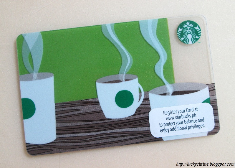 Lucky Citrine: Why Get a Starbucks Card?