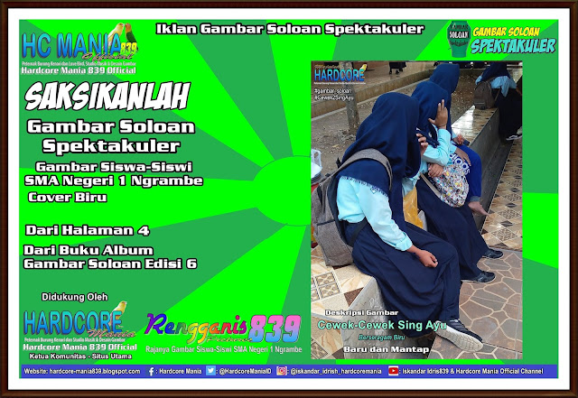 Iklan Gambar Soloan Spektakuler - Gambar Siswa-Siswi SMA Negeri 1 Ngrambe Cover Biru 4-6