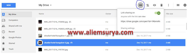 cara memasukkan gambar dari Google Drive