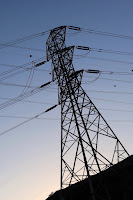 Power tower along Van Tassel Fire Road above Duarte, June 30, 2016