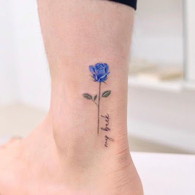 Cute Ankle Tattoo Idea for Women