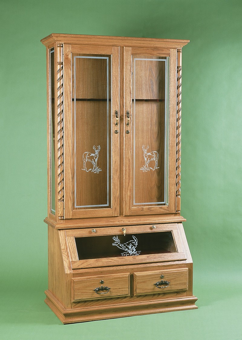 hidden wood gun cabinet plans | woodwork