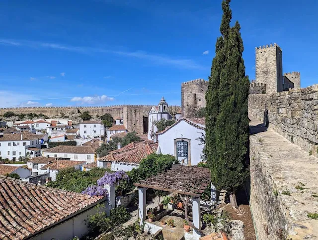 views from the Obidos Town Wall
