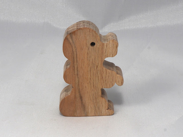 Wood Toy Poodle Puppy Dog Cutout. Handmade, Stackable, Unfinished, Unpainted, and Ready to Paint. From the Itty Bitty Animal Collection