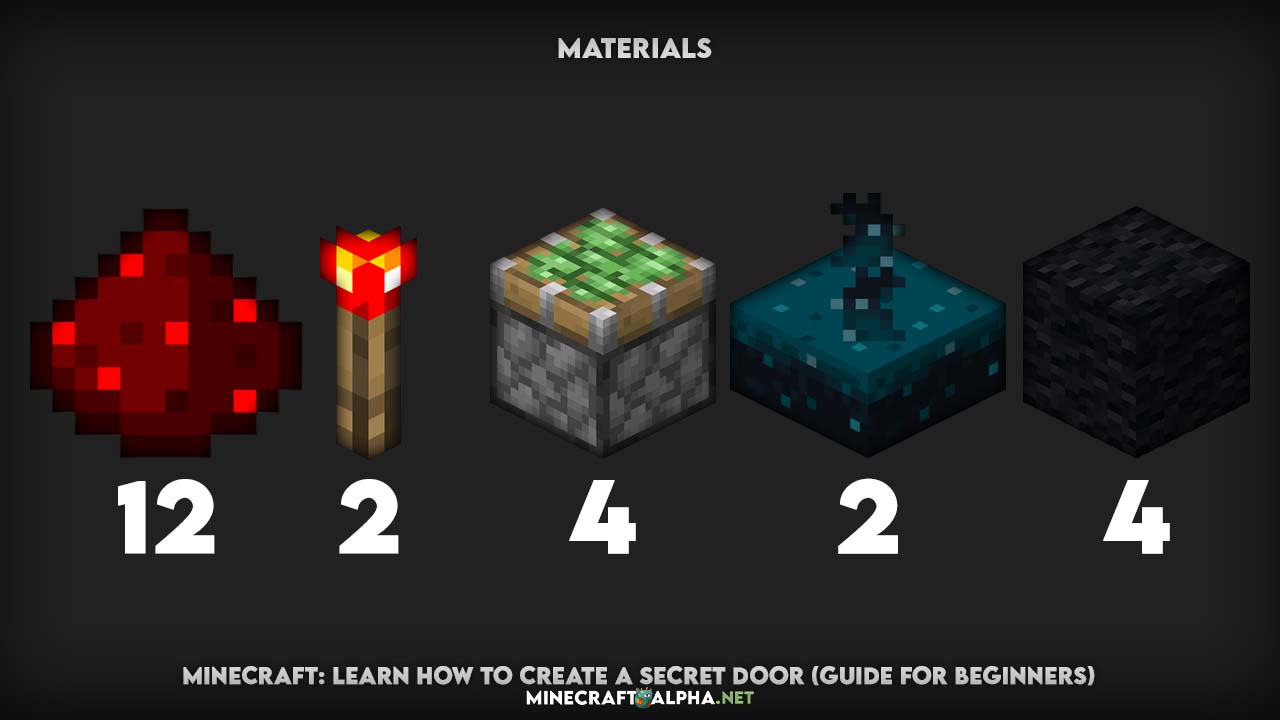 Minecraft: Learn How To Create A Secret Door (Guide for Beginners)