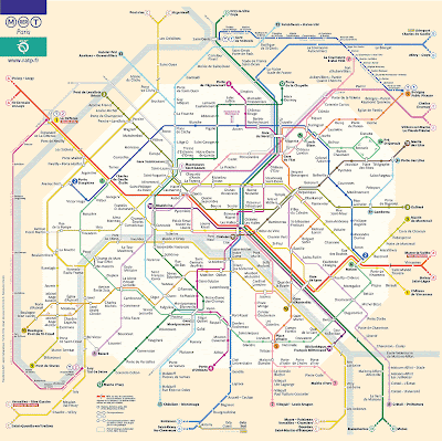 paris metro train. The Paris Metro Map!