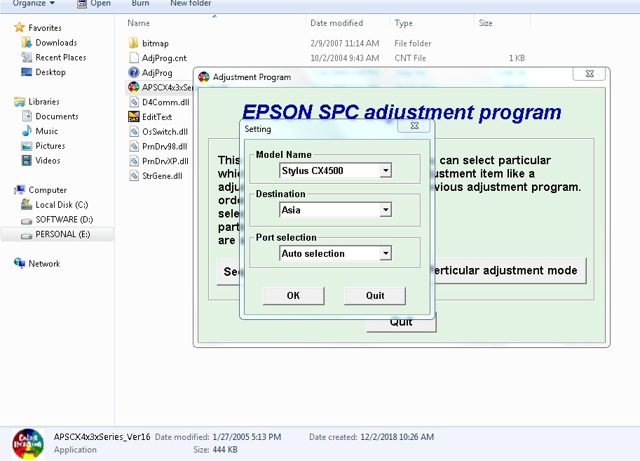 Epson Px660 Adjustment Program Orpys