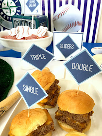 Baseball Party Foods- sliders