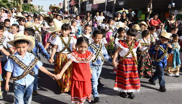 Realizan hoy jueves desfile mexicano, en Río Bravo