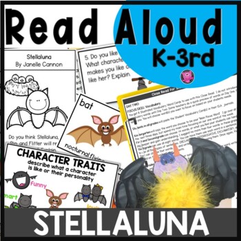 Get ready for Halloween with this differentiated Stellaluna Bat Read Aloud! Teach sequencing, character traits, and more with lesson plans, posters, and worksheets.