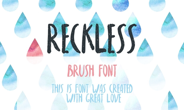 Reckless_free font