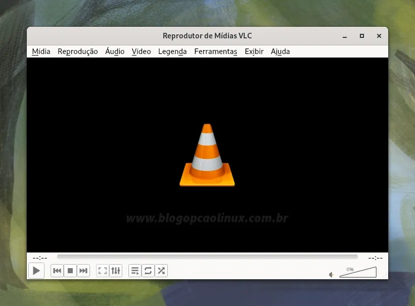 VLC Media Player executando no Fedora 40 Workstation