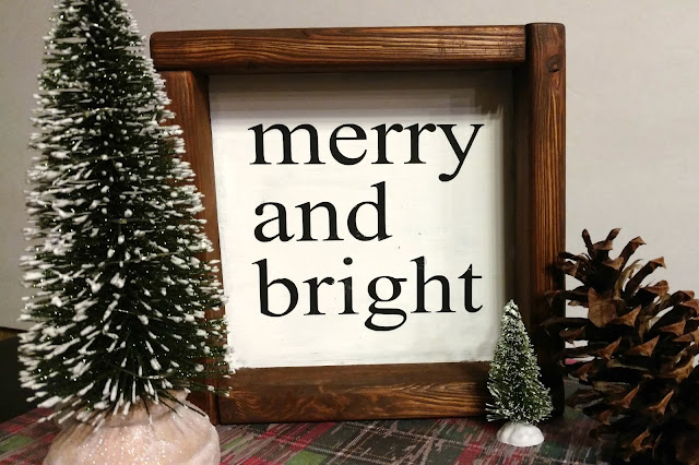 Make this box frame sign for less than $1!  Totally customizable and perfect for any home and style.