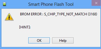 Daftar pesan munculan error pada saat ngeflash menggunakan sp flashtool.