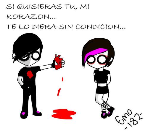 Si Quisieras Tu mi Corazon EMO para Facebook