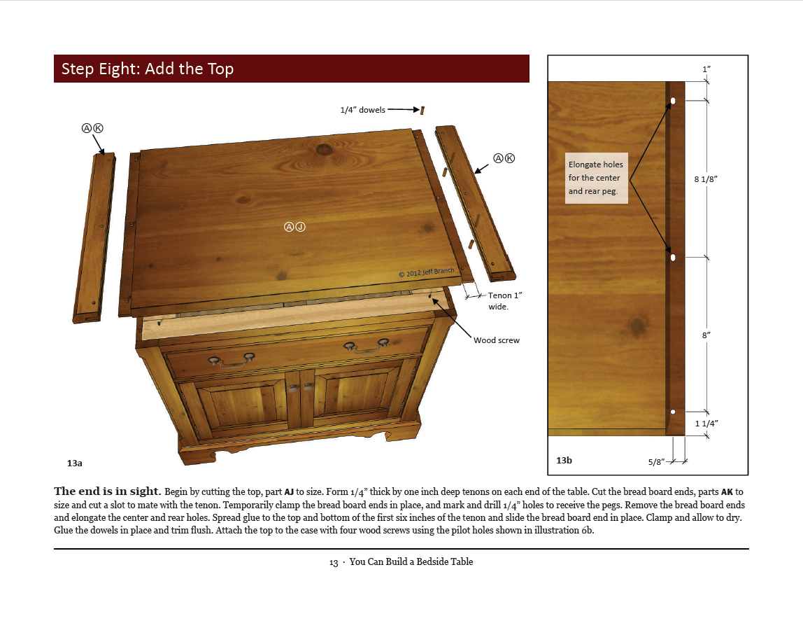 made by design: Detail Woodworking plans for bedside table