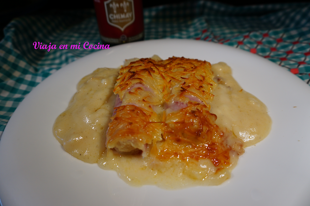 Belgian endive with ham au gratin