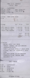 Struk Pembayaran Taman Safari Bogor