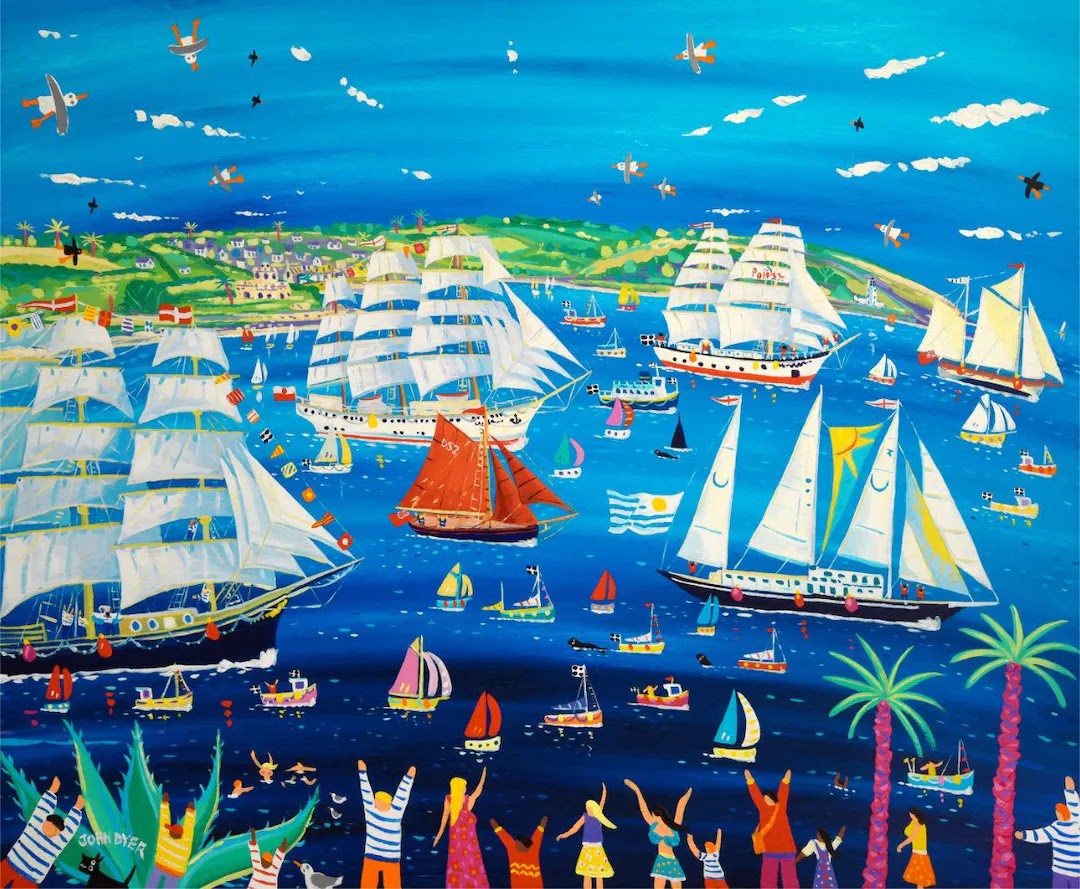 John Dyer official artist of Falmouth's Tall Ships