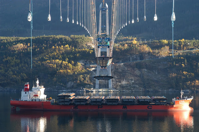 Norway Sky Bridge, The Hardanger Bridge, under construction, picture, video, longest bridge in norway, longer than, golden gate bridge san francisco, 9th longest in the world