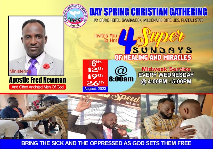 Invitation: DSCG Church Super Sunday of Healing and Miracles