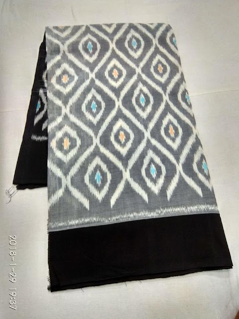 Soft cotton ikkat sarees