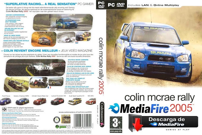 Descargar Colin McRae Rally 2005 FULL ESPAÑOL PC ISO Mega-Mediafire 1 LINK GRATIS 