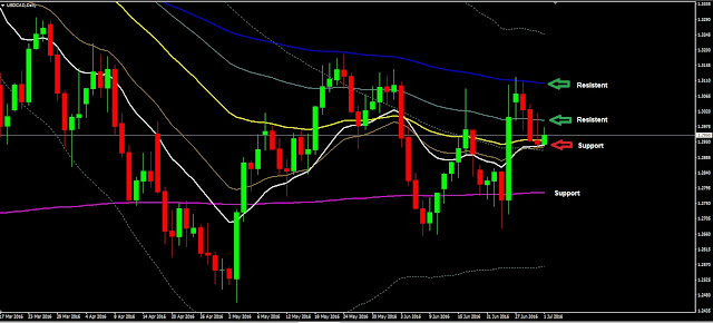 Forex Daily Analysis USDCAD July 01, 2016