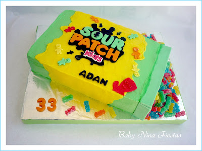 tarta de crema sour patch