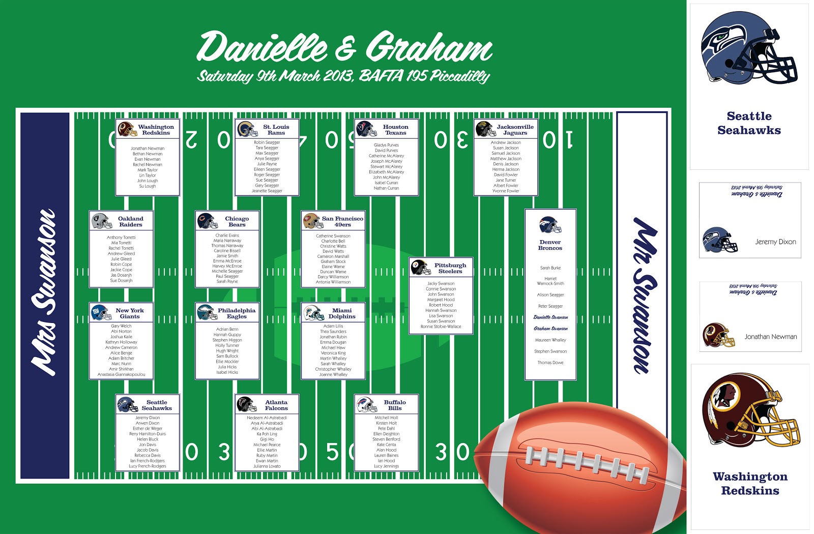 table plan display