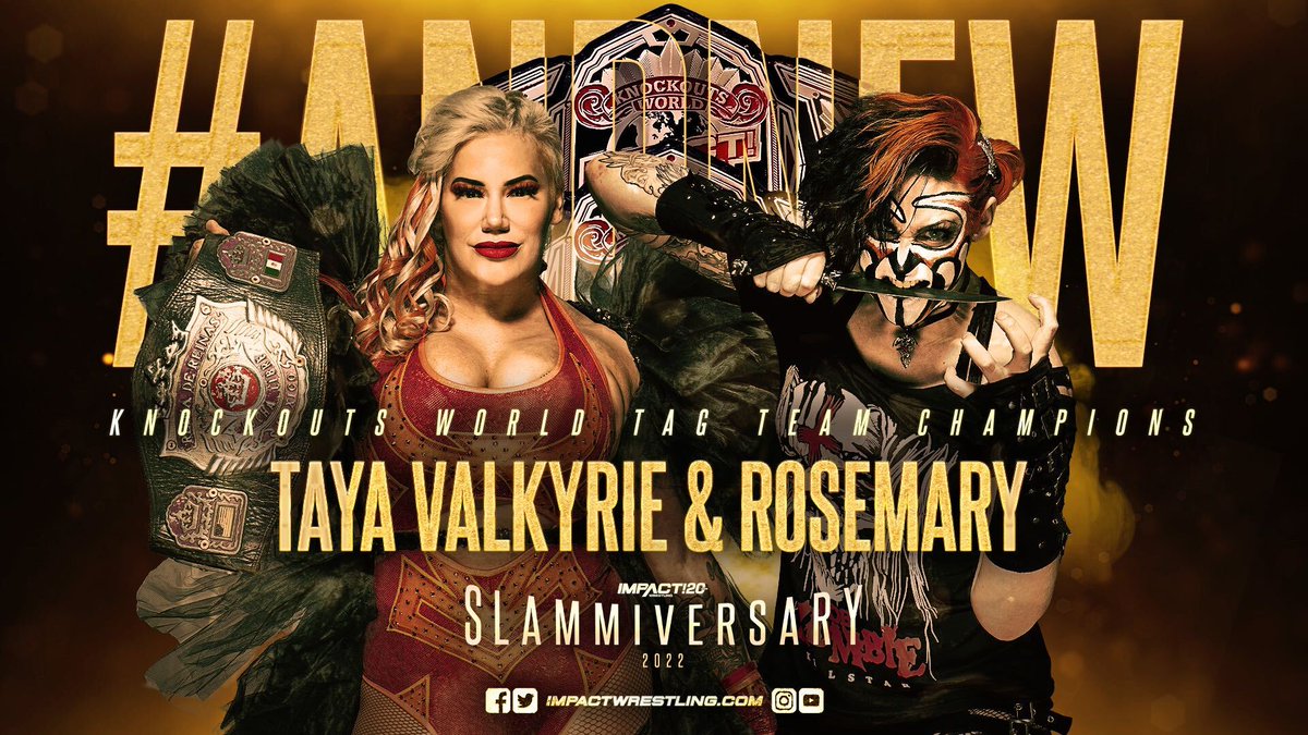 Rosemary And Taya Valkyrie Crowned New Knockouts Tag Team Champions At Slammiversary