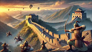 la muralla china bajo ataque