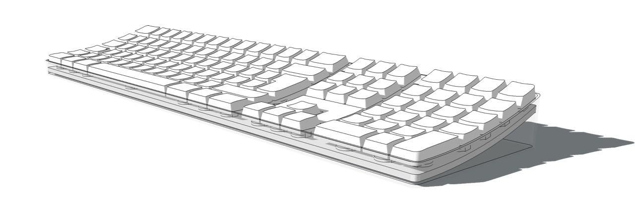 Apple A1048 Keyboard sketch