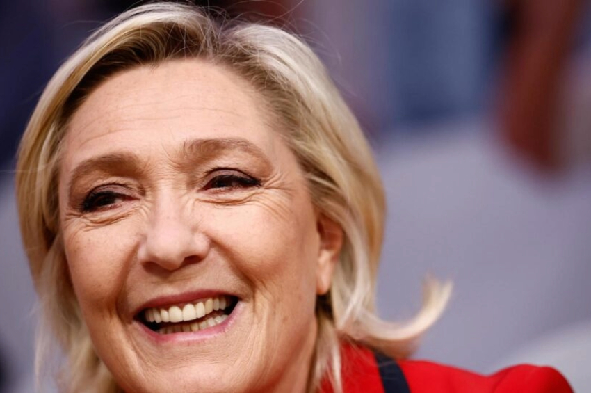 A deputada francesa e líder do partido francês de direita nacionalista Rassemblement National (RN, Frente Nacional), Marine Le Pen | Foto: EFE/EPA/MOHAMMED BADRA
