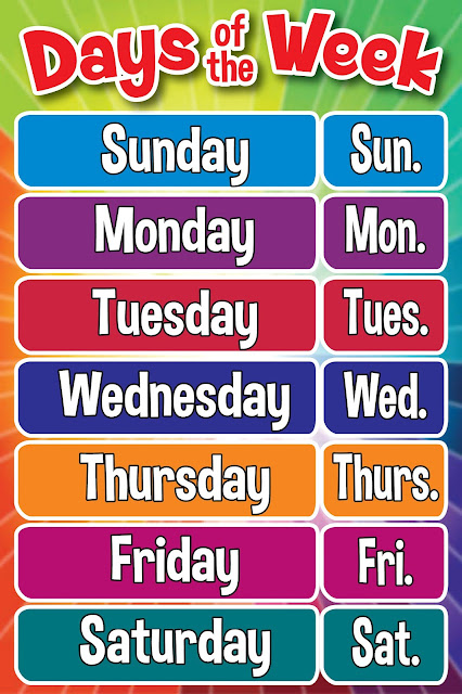 days of the week