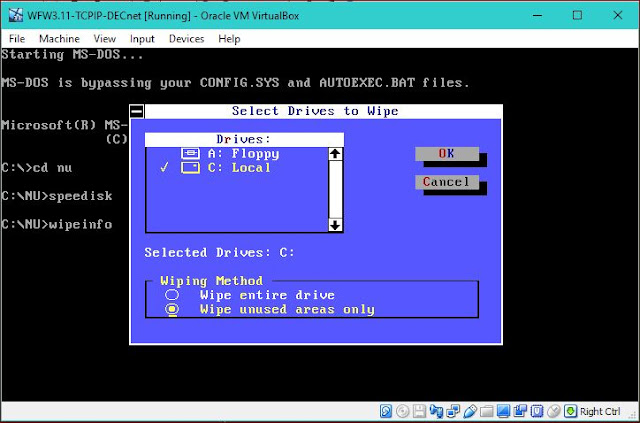 Supratim Sanyal's Blog: SPEEDISK for MS DOS FAT File System Windows 3.1 Windows 3.11 WFW ZEROFREE SDELETE free disk space for compacting virtual hard disk drive