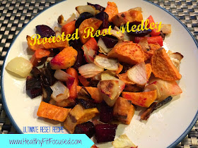 Roasted Root Medley, Ultimate Reset, Sweet Potato, Beet, Onion, Carrot, Vegan meal, Vegetarian meal, Meatless meal