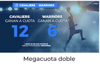 Paston Megacuota para la NBA: Cavaliers vs Warriors 1 junio